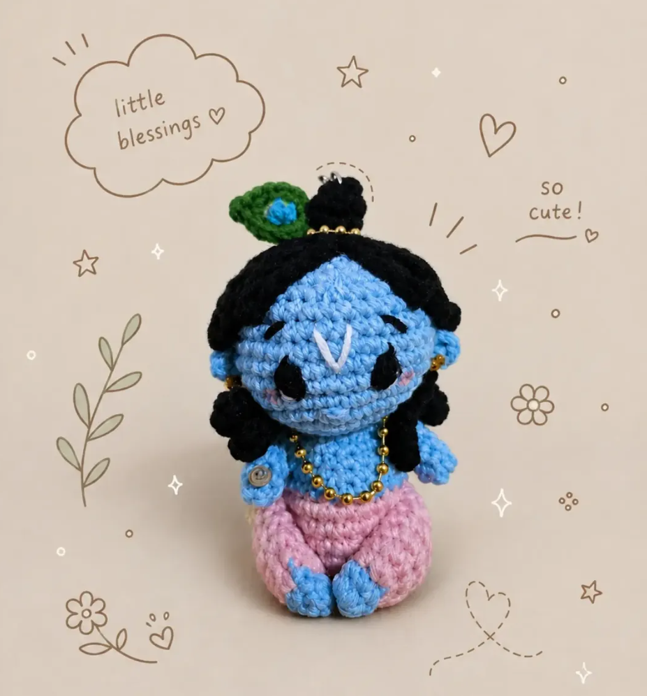 Little Krishna Crochet Idol